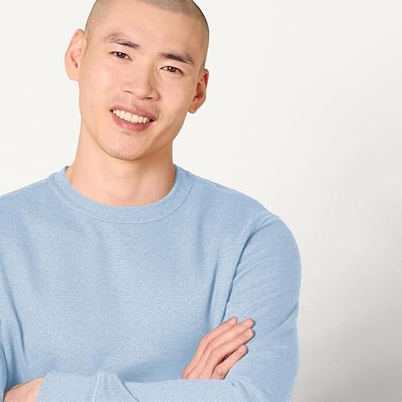 Immagine di Light Blue Crew Neck Sweatshirt 5